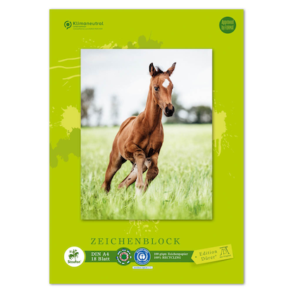 Artikelbild 5 für Edition Dürer Zeichenblock green DIN A4 100 g/qm, 18 Blatt, 1 Block, Artikelnummer 421519