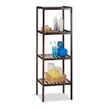 Artikelbild 1 für relaxdays Badregal dunkelbraun 34,5 x 33,0 x 110,0 cm, Artikelnummer 448917