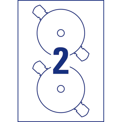 Artikelbild 6 für AVERY Zweckform CD-Etiketten L7760-25 weiß, 50 Etiketten , Artikelnummer 506634