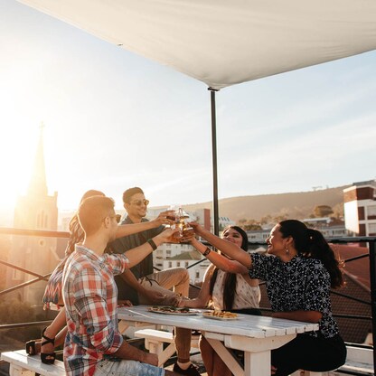 Artikelbild 7 für relaxdays Sonnensegel rechteckig beige 3,0 x 4,0 m, Artikelnummer 770911