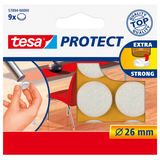 Artikelbild 1 für tesa Protect® Filzgleiter Kunststoff Ø 2,6 cm, 9 St., Artikelnummer 382818