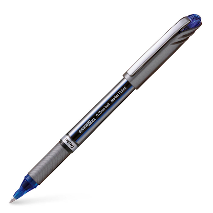 Artikelbild für Pentel ENERGEL BL27 Gelschreiber blau/silber 0,35 mm, Schreibfarbe: blau, 1 St., Artikelnummer 465567