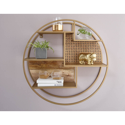 Artikelbild 5 für WOHNLING Wandregal braun 62,0 x 62,0 x 17,0 cm, 1 St., Artikelnummer 910424