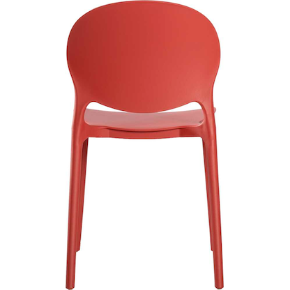 Artikelbild 3 für LÜLLMANN Besucherstuhl 230803 rostrot Kunststoff, 1 St., Artikelnummer 791016