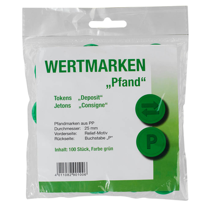 Artikelbild 5 für WOLF & APPENZELLER Wertchips Pfand grün, 100 St., Artikelnummer 291056