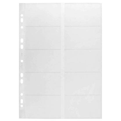 Artikelbild 3 für DURABLE Visitenkartenhüllen DIN A4 transparent glatt 0,10 mm, 10 St., Artikelnummer 130328