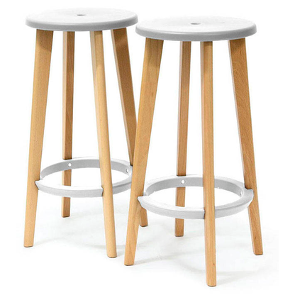 Artikelbild für meet powered by PAPERFLOW Barhocker Woody THWOOD.23.13 weiß, 2 St., Artikelnummer 546871