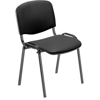 Artikelbild 2 für Nowy Styl Besucherstühle Iso anthrazit, schwarz Kunstleder, 4 St., Artikelnummer 470791