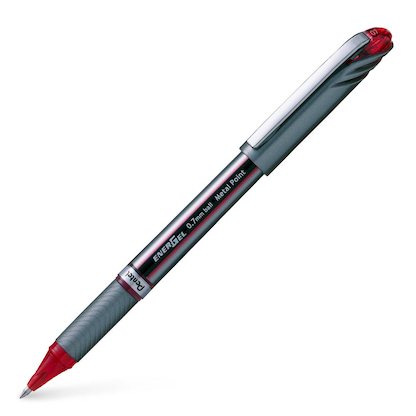 Artikelbild für Pentel ENERGEL BL27 Gelschreiber rot/silber 0,35 mm, Schreibfarbe: rot, 1 St., Artikelnummer 465575