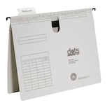 Artikelbild 1 für dots Hängehefter Karton lichtgrau DIN A4 1x kaufmännische BZ-Heftung, 5 St., Artikelnummer 538587