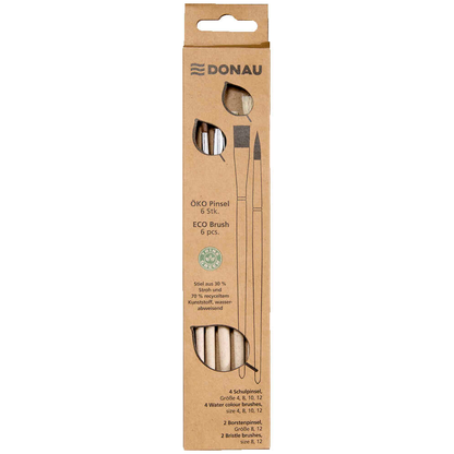 Artikelbild 3 für DONAU ÖKO Pinsel-Set Größe 4, 8, 10, 12, 6-teilig, Artikelnummer 694358