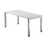 Artikelbild 1 für HAMMERBACHER JS16 höhenverstellbarer Schreibtisch lichtgrau rechteckig, 4-Fuß-Gestell silber 160,0 x 80,0 cm, Artikelnummer 864278