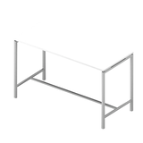 Artikelbild 1 für Quadrifoglio Stehtisch Creo weiß rechteckig, 4-Fuß-Gestell weiß, 180,0 x 80,0 x 107,0 cm, Artikelnummer 670683