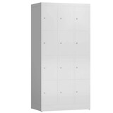 Artikelbild 1 für ClassiX Schließfachschrank lichtgrau X-520430, 12 Schließfächer 87,0 x 50,0 x 180,0 cm, Artikelnummer 188948
