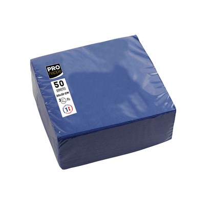 Artikelbild für PROnappe Servietten marineblau 2-lagig 20,0 x 20,0 cm, 50 St., Artikelnummer 361309