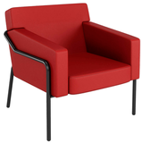 Artikelbild 1 für medso powered by PAPERFLOW Sessel MEDSO L rot schwarz Kunstleder 75,0 x 74,3 x 73,6 cm, 1 St., Artikelnummer 522886