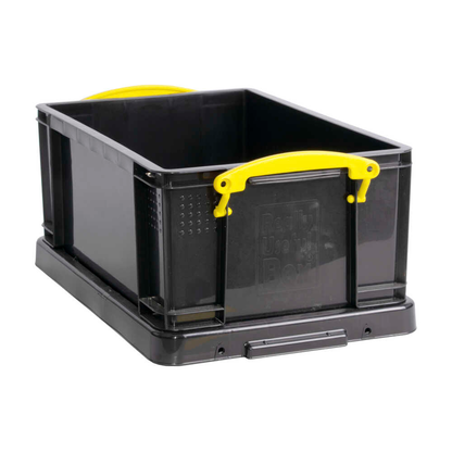 Artikelbild 2 für Really Useful Box Aufbewahrungsbox 9,0 l schwarz, gelb 39,5 x 25,5 x 15,5 cm, 1 St., Artikelnummer 808958