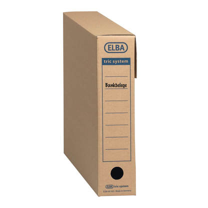 Artikelbild 2 für ELBA Archivboxen tric system braun 8,0 x 34,1 x 31,5 cm, 12 St., Artikelnummer 748673