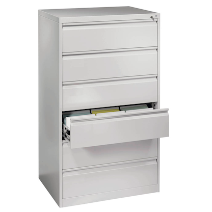 Artikelbild für CP Acurado Karteischrank lichtgrau 6 Schubladen 78,7 x 59,0 x 135,7 cm, 1 St., Artikelnummer 826958