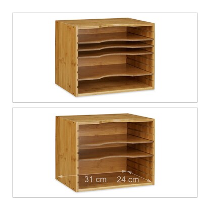 Artikelbild 5 für relaxdays Briefständer braun, Artikelnummer 392714