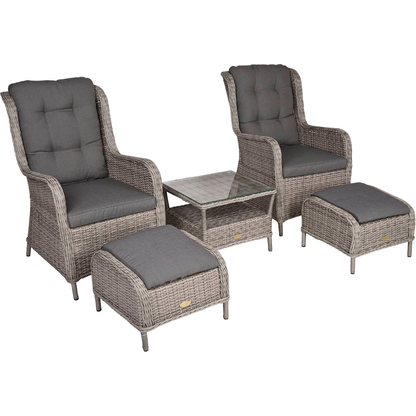 Artikelbild für Garden Pleasure Loungegruppe VALENCIA grau, antikgrau Kunststoff, Metall, 11-teilig, Artikelnummer 379911