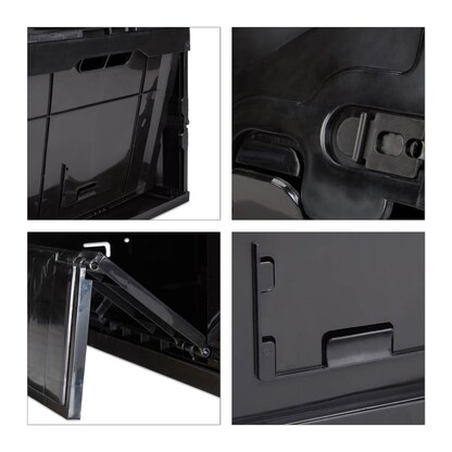 Artikelbild 3 für relaxdays Klappbox 60,0 l schwarz 58,5 x 39,5 x 32,5 cm, 1 St., Artikelnummer 452553