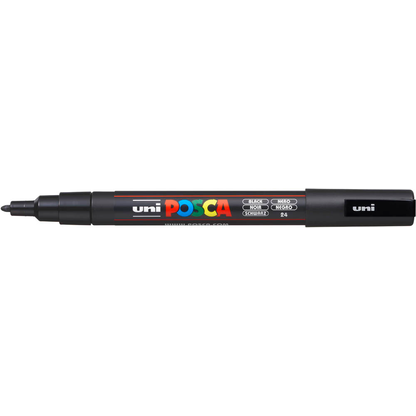 Artikelbild für uni-ball POSCA PC-3M Acrylstift schwarz 0,9 - 1,3 mm, 1 St., Artikelnummer 106926