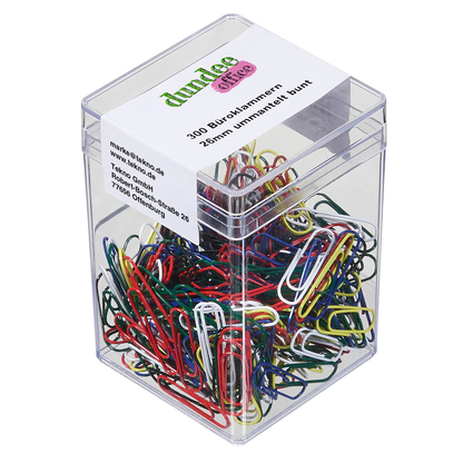 Artikelbild 2 für dundee Büroklammern farbsortiert kunststoffüberzogen, 300 St., Artikelnummer 422340