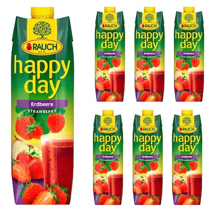 Artikelbild für happy day Fruchtnektar Erdbeere 6x 1,0 l, Artikelnummer 533038