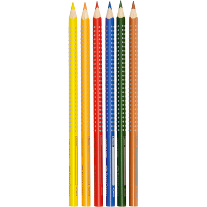 Artikelbild 2 für FABER-CASTELL Colour GRIP Buntstifte farbsortiert, 6 St., Artikelnummer 243634