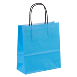 Artikelbild 1 für VP Papier-Tragetaschen Toptwist aquamarin 19,0 x 21,0 cm, 50 St., Artikelnummer 910435