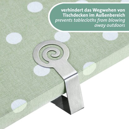 Artikelbild 7 für WESTMARK Tischtuchklammern silber, 4 St., Artikelnummer 997092