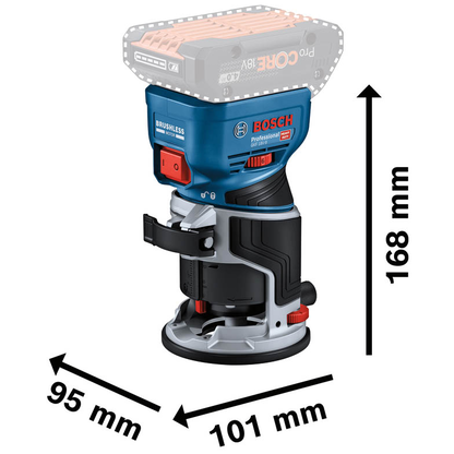 Artikelbild 2 für AKTION: BOSCH Professional GKF 18V-8 Akku-Kantenfräse-Set 18,0 V, ohne Akku mit Prämie nach Registrierung, Artikelnummer 486915