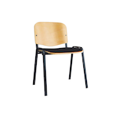 Artikelbild 1 für LÜLLMANN Stapelstuhl 225450 buche, schwarz Holz, 1 St., Artikelnummer 790697