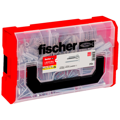 Artikelbild für fischer L-Boxx mini SX Plus 532891 Dübel- und Schrauben-Sortiment, 210-teilig, Artikelnummer 479707