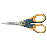 Artikelbild 1 für WESTCOTT Schere TITANIUM NON STICK grau-gelb 12,7 cm, Artikelnummer 408409