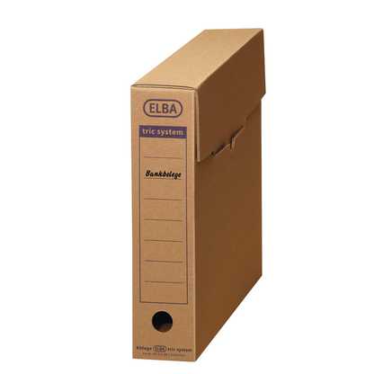 Artikelbild 3 für ELBA Archivboxen tric system braun 8,0 x 34,1 x 31,5 cm, 12 St., Artikelnummer 748673