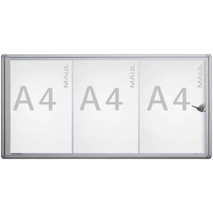 Artikelbild für MAUL Schaukasten Extraslim grau 3x DIN A4 71,1 x 2,7 x 35,0 cm, 1 St., Artikelnummer 515092