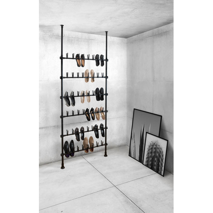 Artikelbild 6 für WENKO Teleskop-Schuhregal Herkules Shoes schwarz 94,0 x 9,0 x 165,0 - 300,0 cm, 1 St., Artikelnummer 531341