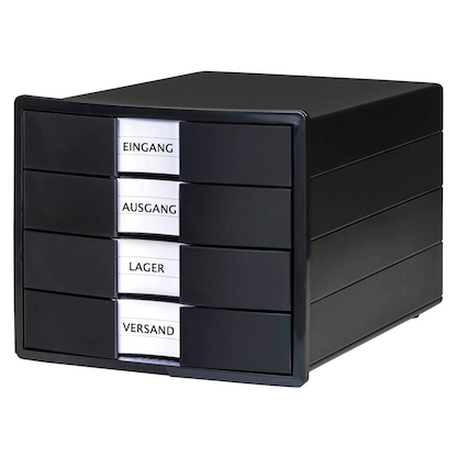 Artikelbild für HAN Schubladenbox KARMA schwarz 10128-13D, DIN A4 mit 4 Schubladen, 1 St., Artikelnummer 661724