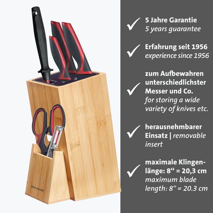Artikelbild 6 für WESTMARK Messerblock braun, 1 St., Artikelnummer 996759