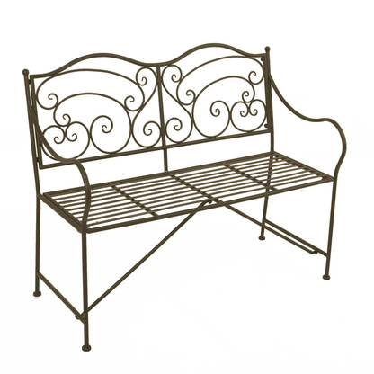 Artikelbild für Garden Pleasure Gartenbank VESUV 950394 braun Metall 111,0 cm, Artikelnummer 380541