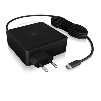 Artikelbild für RaidSonic ICY BOX® IB-PS101-PD Ladekabel mit Adapter schwarz, Kabellänge: 1,8 m, 90 W, Artikelnummer 201156