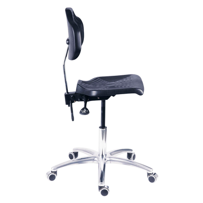 Artikelbild 2 für meychair Arbeitsdrehstuhl W4-TR-PU-ALU schwarz, Artikelnummer 248728