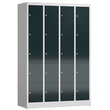 Artikelbild 1 für ClassiX Schließfachschrank anthrazit, lichtgrau X-520548, 20 Schließfächer 118,5 x 50,0 x 180,0 cm, Artikelnummer 189197