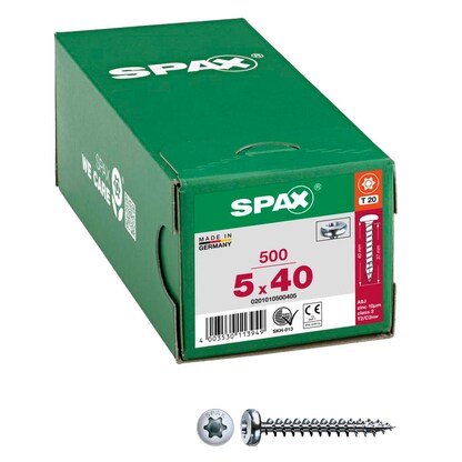 Artikelbild für SPAX® Universalschrauben T20 Halbrundkopf WIROX 0201010500405 5 mm x 40 mm, 500 St., Artikelnummer 395909