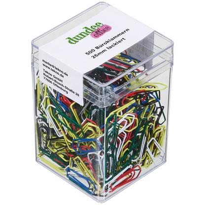 Artikelbild 4 für dundee Büroklammern farbsortiert lackiert, 500 St., Artikelnummer 422487