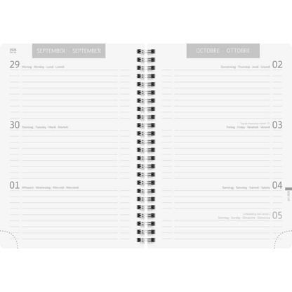 Artikelbild 3 für BRUNNEN Schülerkalender ZENart 2026/2027 weiß, grau, 1 St., Artikelnummer 804969