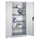 Artikelbild 1 für CP Stahlschrank 8922-00 S10551 lichtgrau 4 Fachböden 93,0 x 60,0 x 195,0 cm, aufgebaut, 1 St., Artikelnummer 415568