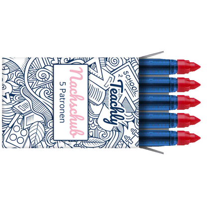 Artikelbild für Teachly Tintenrollerminen rot 0,6 mm 5 St., Artikelnummer 752317